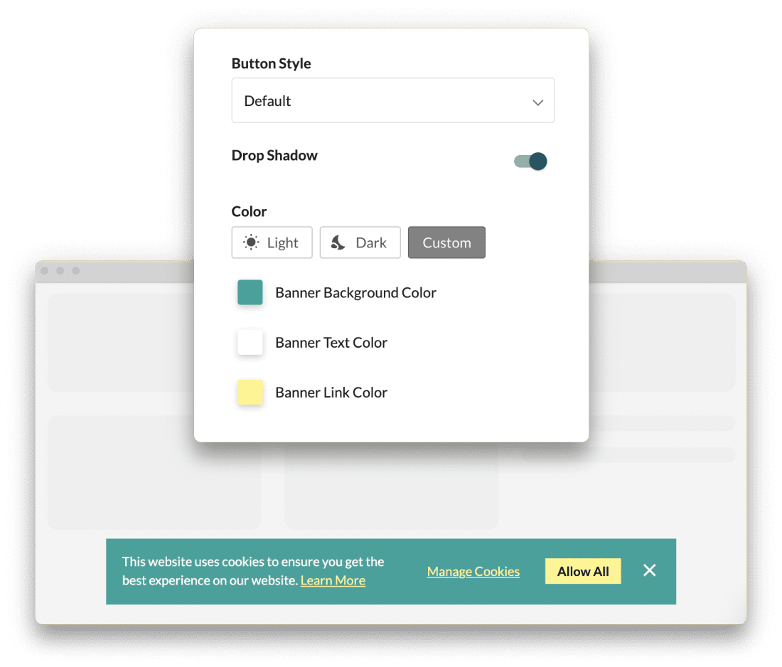 Free Cookie Banner Generator For sites and Stores
